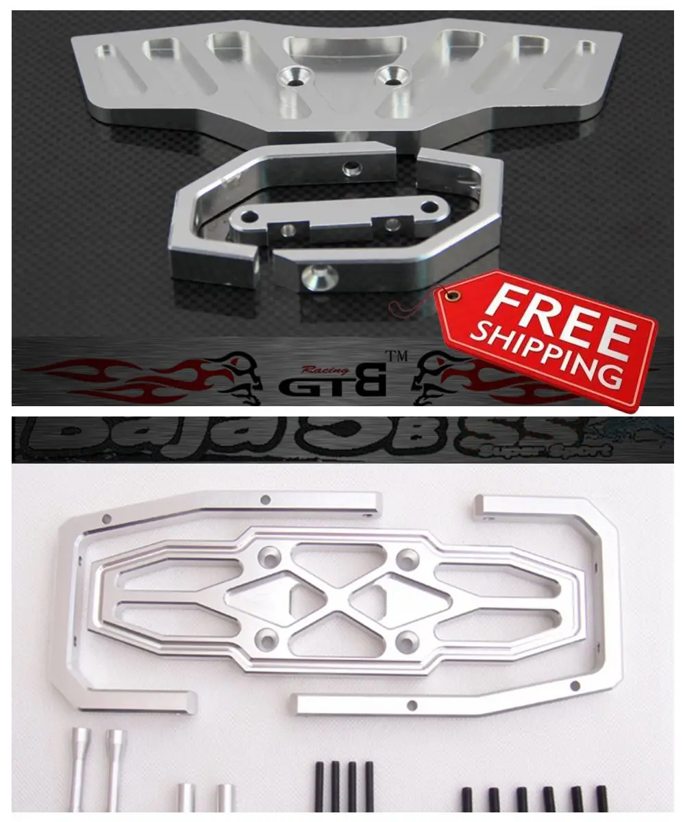 Передний/задний бампер GTB Racing из сплава для HPI KM Rovan Baja 5b SS GR021 RC Car 1/5 Gas | Игрушки и