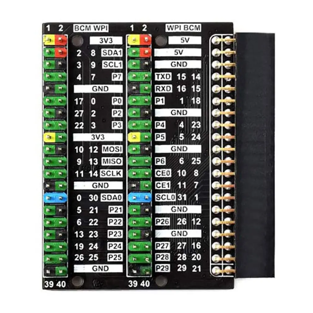Для Raspberry Pi 400 GPIO адаптер для головки расширение 2x 40-контактный разъем