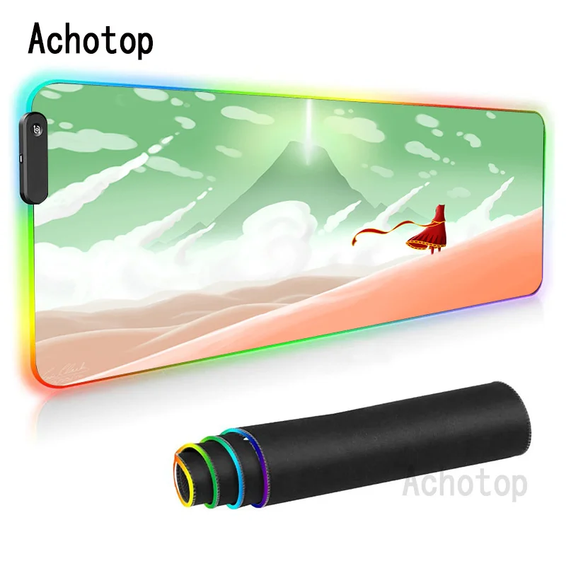 

Коврик для мыши в художественном пространстве, RGB игровой коврик для клавиатуры, мыши, ПК, геймера, светильник, для дома, офиса, игровой компь...