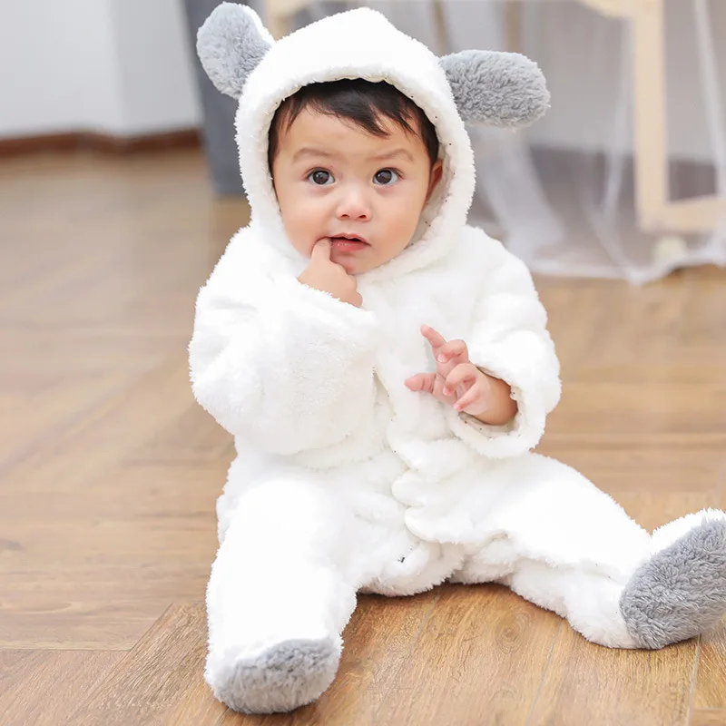 

2020 Baby Clothes Full Sleeve Cotton Baby Clothing Romper Cartoon Costume 3-12 Month Autumn Warm Newborn Boy Girl Clothes