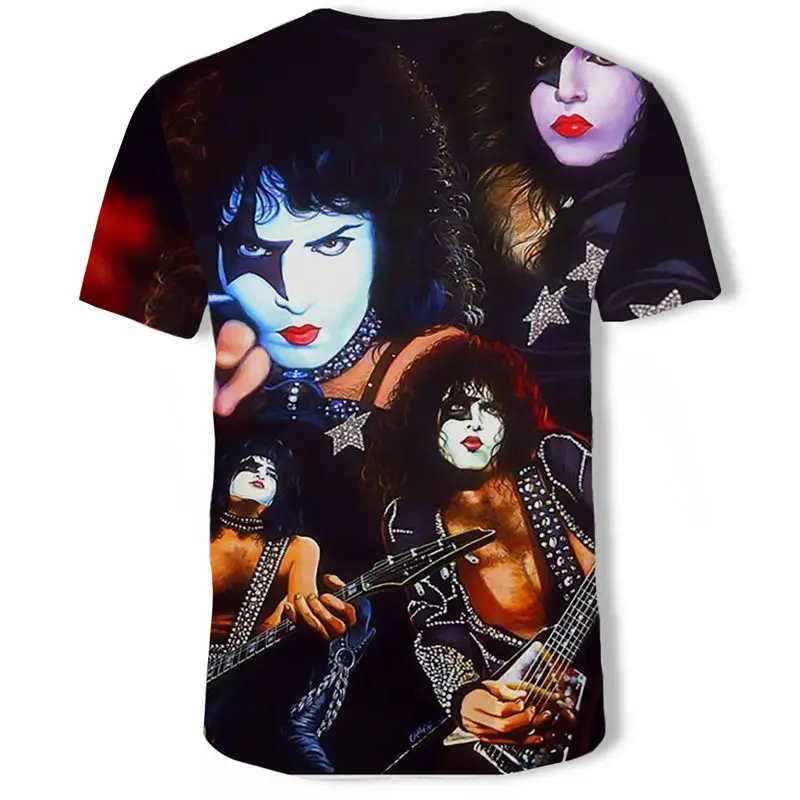 KISS Heavy Metal Music крутая классическая рок-группа череп голова футболка s Мода Rocksir