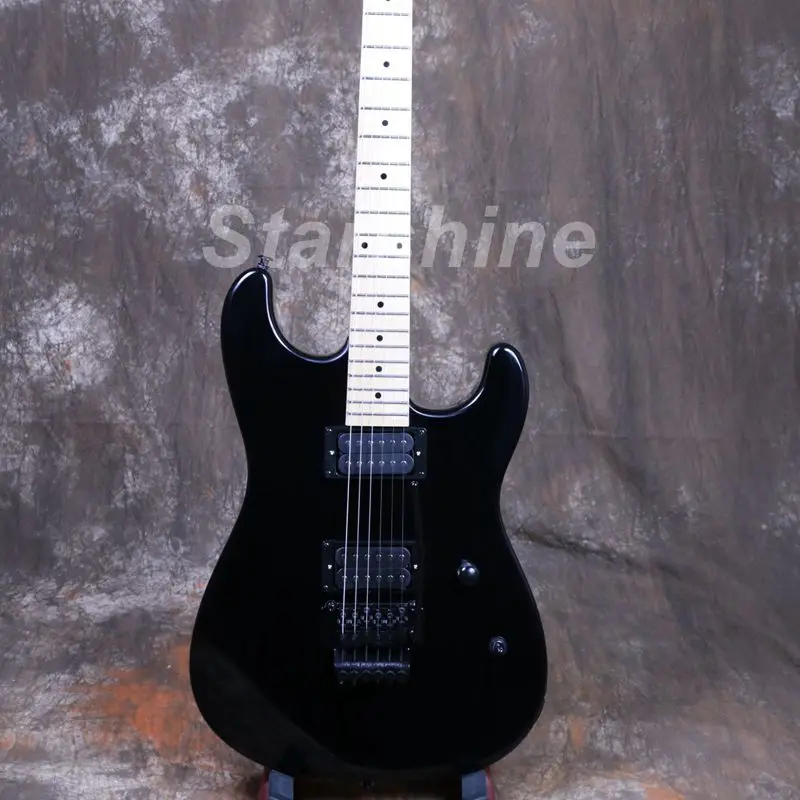 2019 Новинка Горячая продажа электрогитара FR мост Черный цвет клен шеи стандартный