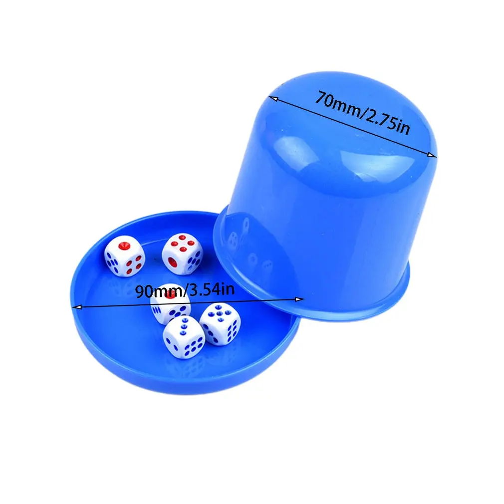 

New Plastic Dice Games Trumpet Dice Cup Bar KTV Entertainment Dice Cup With Dices