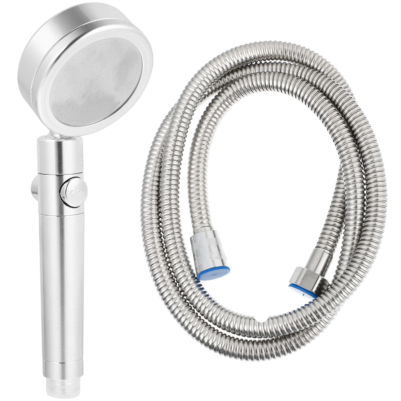 

1 Набор удобных насадок для душа, прочная простая распылительная головка с шлангом (серебристый)