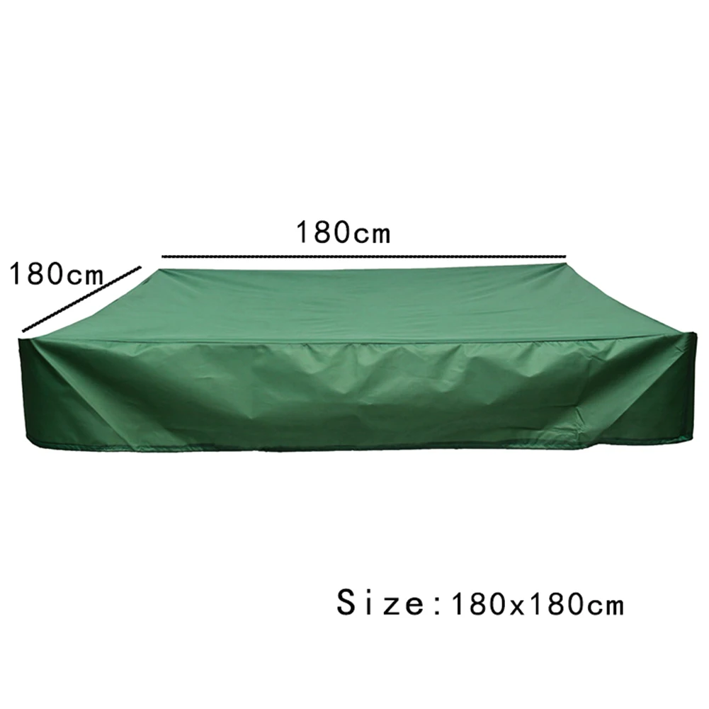 

Green Bunker Cover with Traction Rope 95% UV Resistant Children's Toy Garden Small Pool Waterproof Sunshade