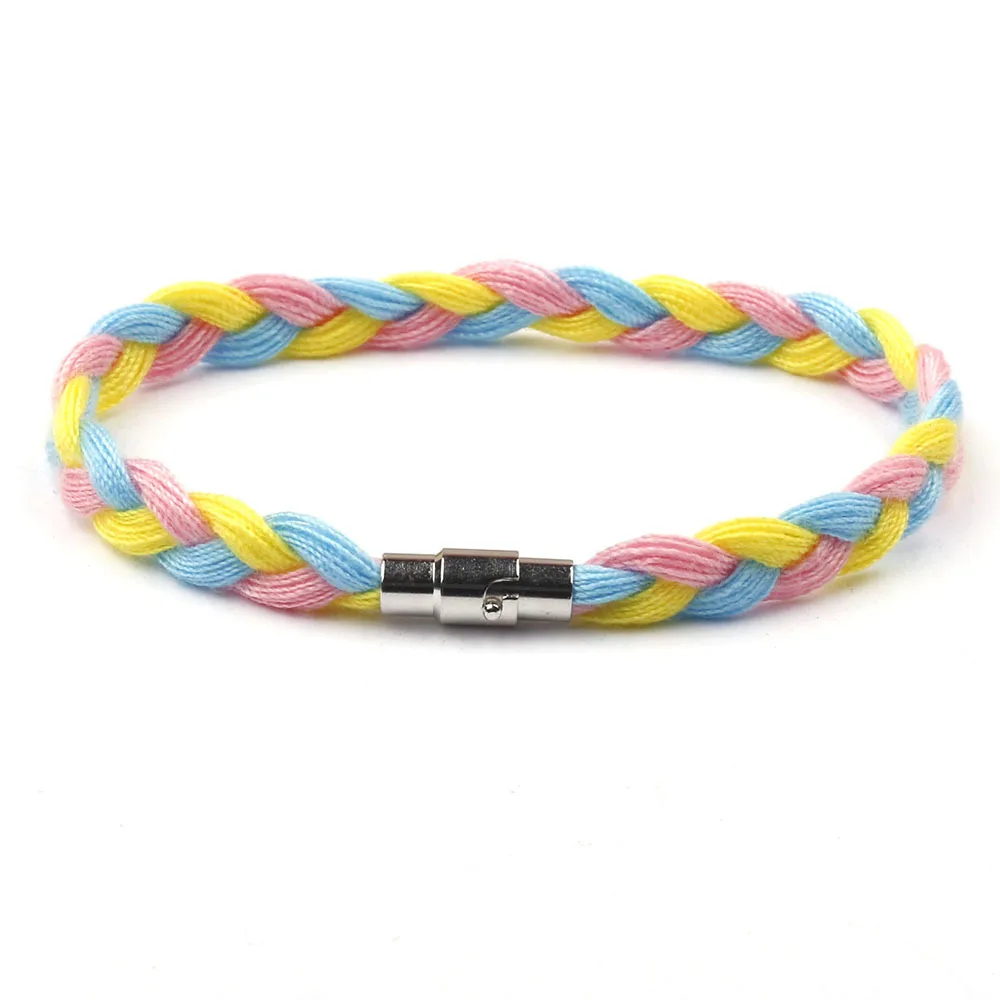 Ручная вязка горящий гироскоп черный зеленый коричневый браслет пара с тем же