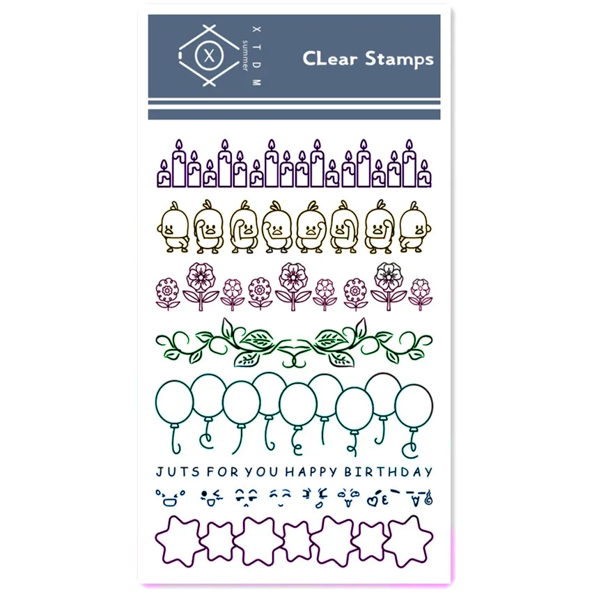 Горячая Распродажа прозрачные штампы со звездами/силиконовые уплотнения