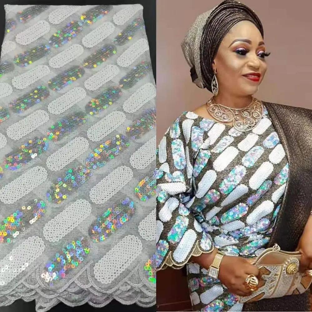 Самая популярная французская Тюлевая кружевная... кружевная ткань с блестками