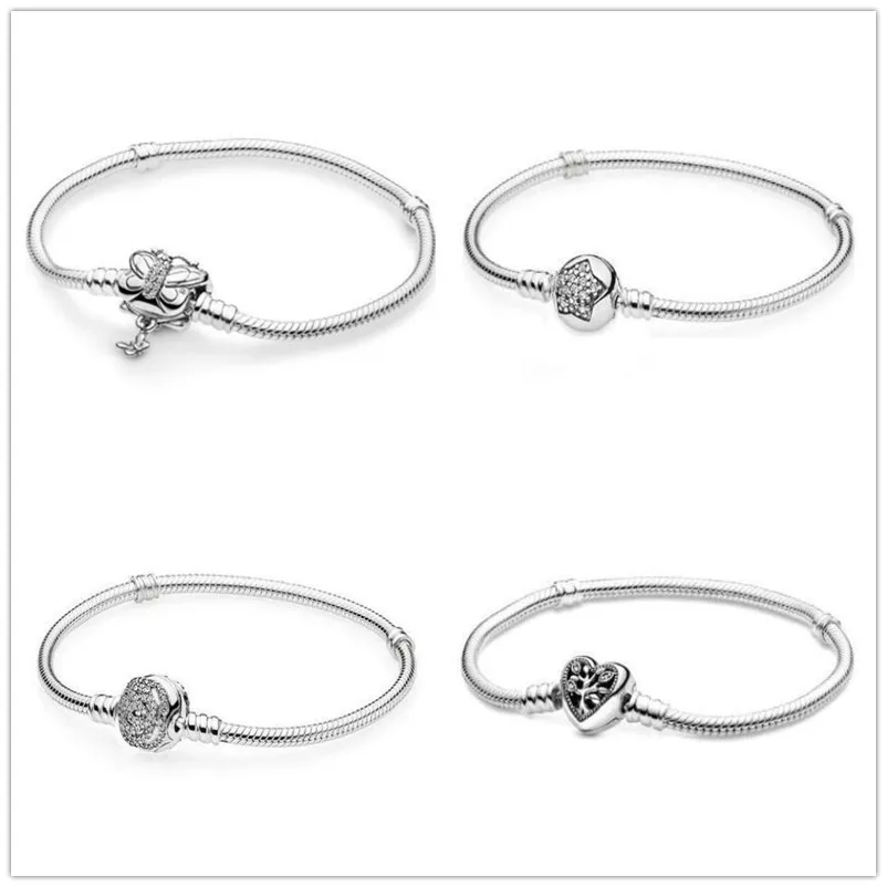 

2021 100% 925 Sterling Silver Jewelry Women Luxury Handmade Designer Beads Charms Beadeds Accessories Femme DIY Gift Bracelets