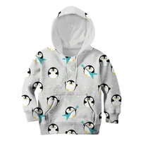 chubby penguin playing music 3d printed hoodies kids pullover sweatshirt tracksuit jacket t shirts boy girl cosplay costumes