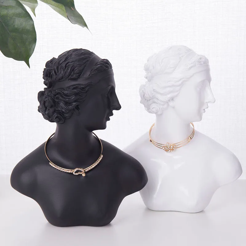 Resin Sculpture Home Decor Nordic Figure Statue Jewelry Stand Earrings Necklace Display Room Decoration Accessories Crafts | Дом и сад
