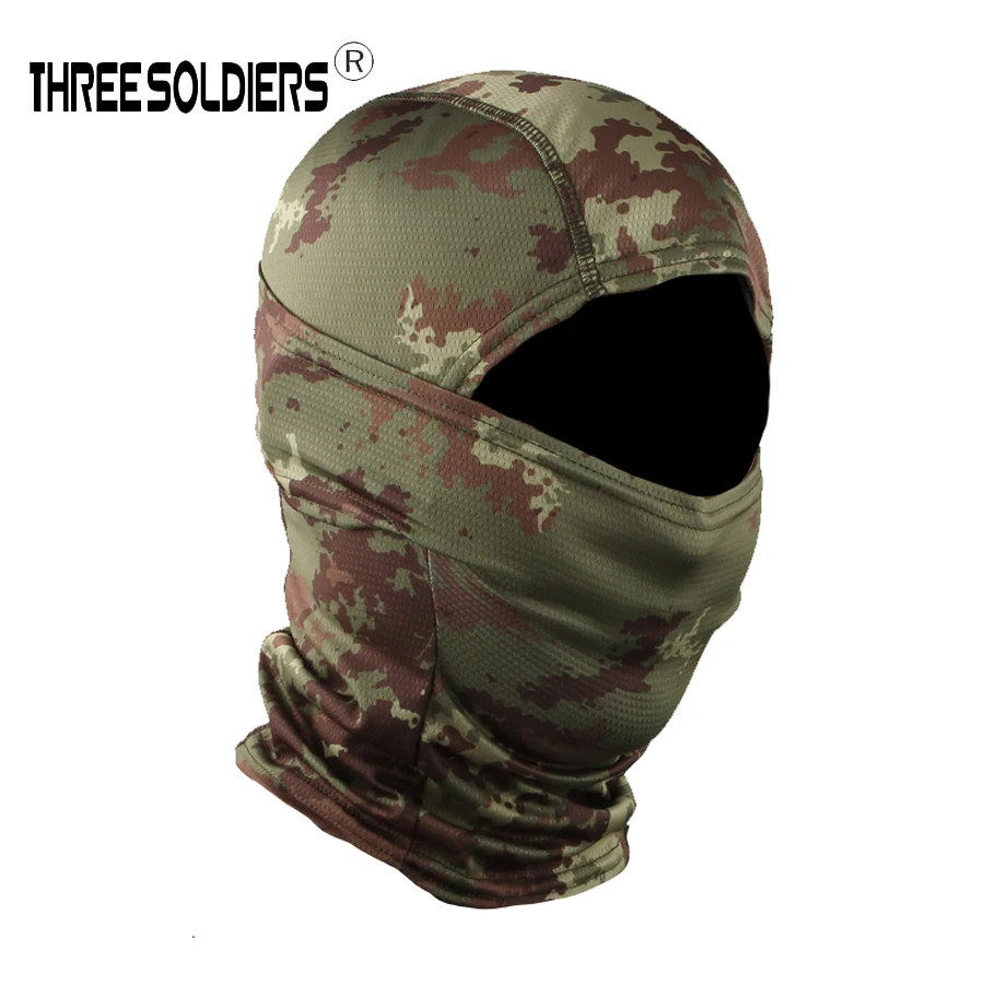 Камуфляжная маска Three Soldier Tiger digtal ACU тактическая Балаклава для страйкбола на все