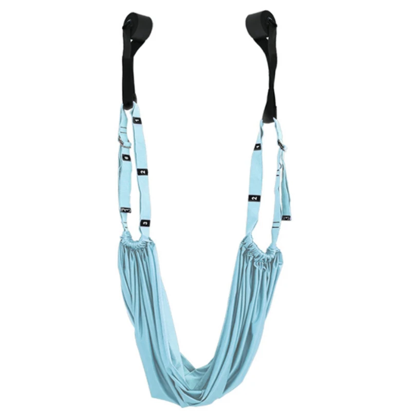 

Yoga Rope Stretch the Leg Splits Practic Elastic Stretch Bar and Bends Down to Stretch Yoga Handstand Training