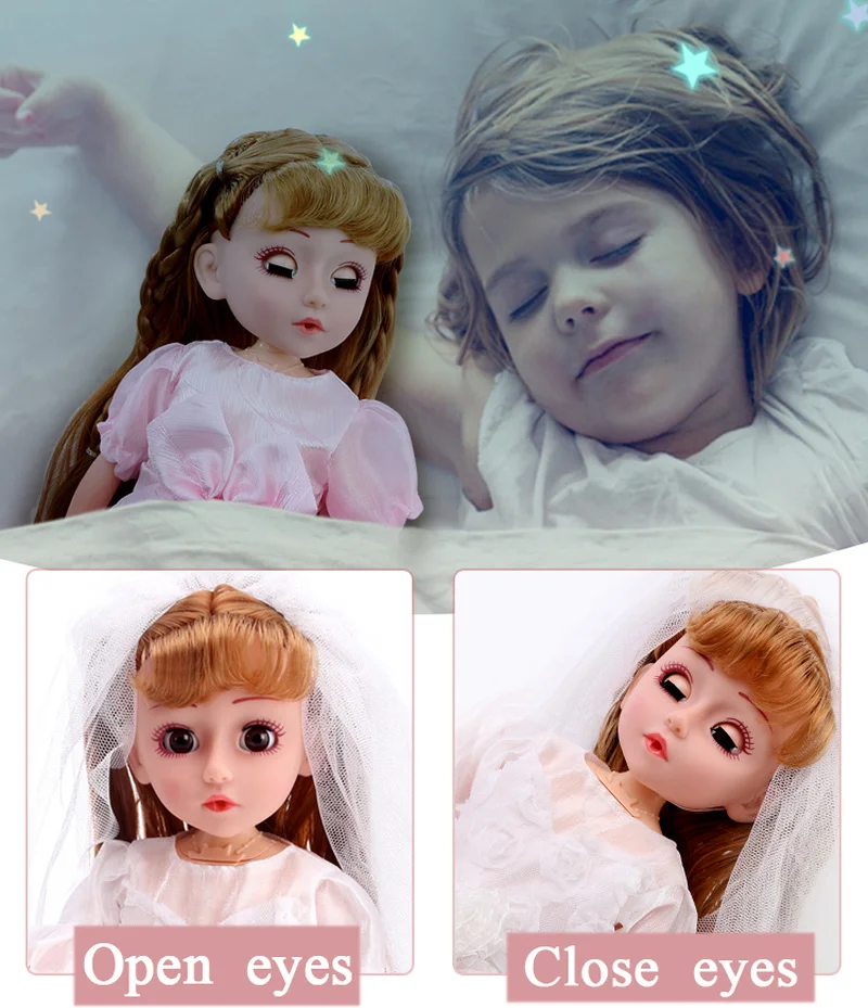 43 см большой говорящий Интеллектуальный костюм Dolly для девочек игрушки принцессы