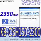 GUKEEDIANZI высокое Ёмкость Батарея WD670 2350 ма-ч для Tele2 KB-OSH150-2300 Tele 2 OSH-150 4 аппарат не привязан к оператору сотовой связи Карманный Wi-Fi роутер акумуляторная батарея