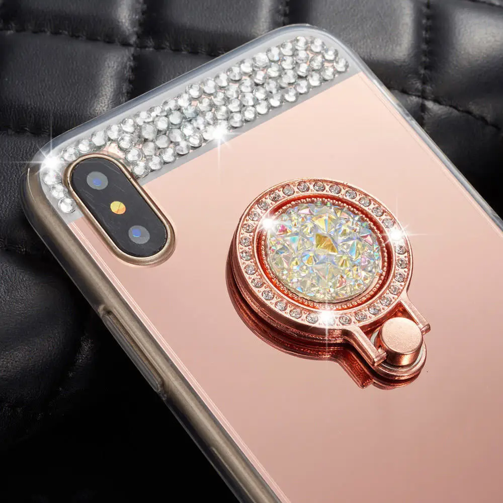 LAPOPNUT роскошный блестящий зеркальный чехол со стразами для HUAWEI P8 Lite 2017 P30 Nova 4e P20 Pro