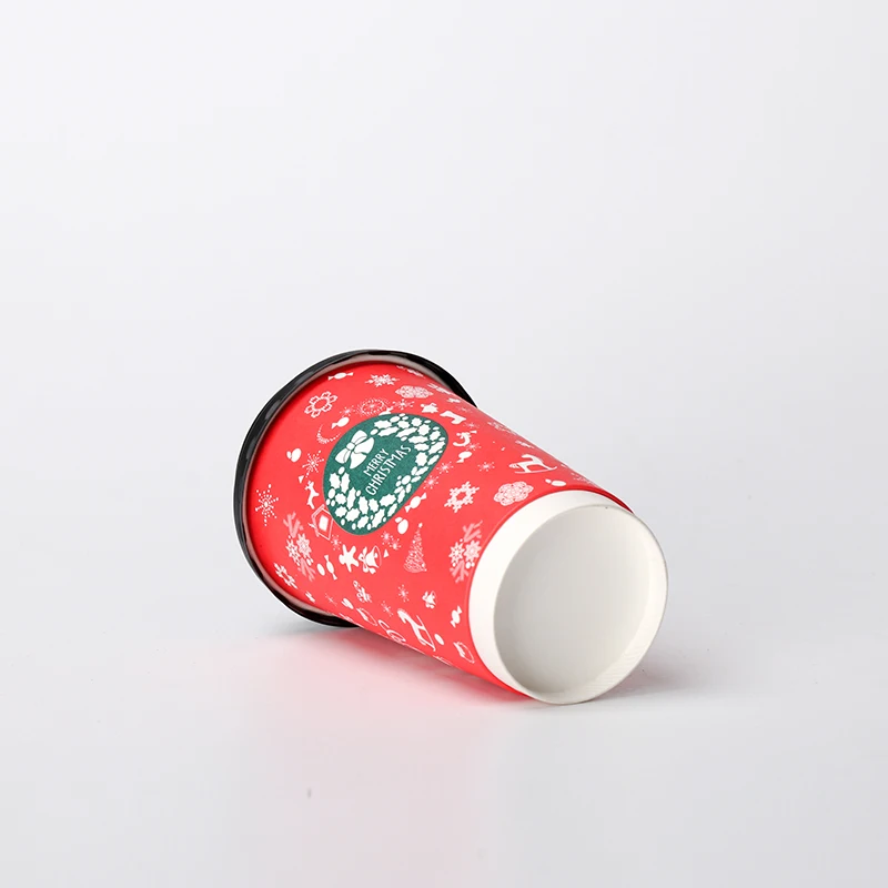 50 шт. высококачественная двухслойная бумажная одноразовая кофейная чашка 500 мл