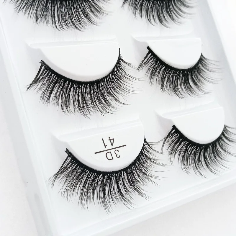 5 пар/кор. Толстые Накладные ресницы натуральные накладные Объемные