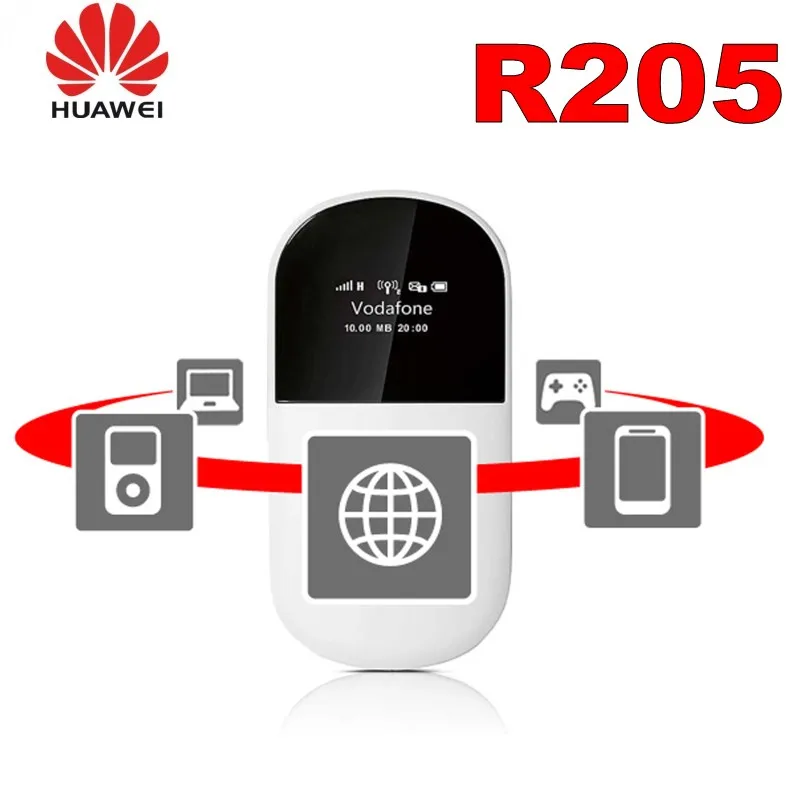 New Unlocked Huawei R205 3G Wifi Wireless Router Mini Mifi Mobile Hotspot Pocket Car Wifi Modem With SIM card slot PK E5330 ZTE