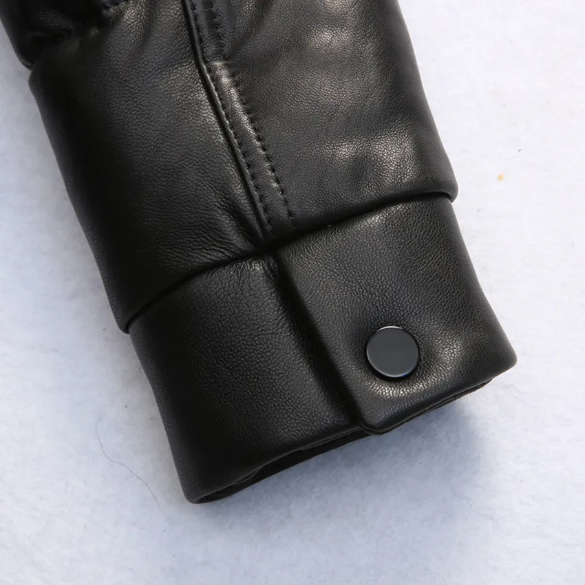 Белая утка Мужская Черная Толстая дубленка 2020 Повседневная настоящая пуховая