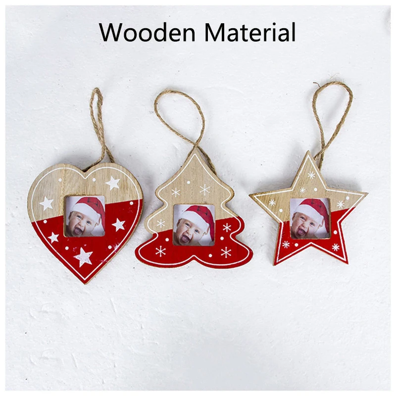 Креативная Новогодняя фоторамка подвесная Елочная игрушка висячие украшения