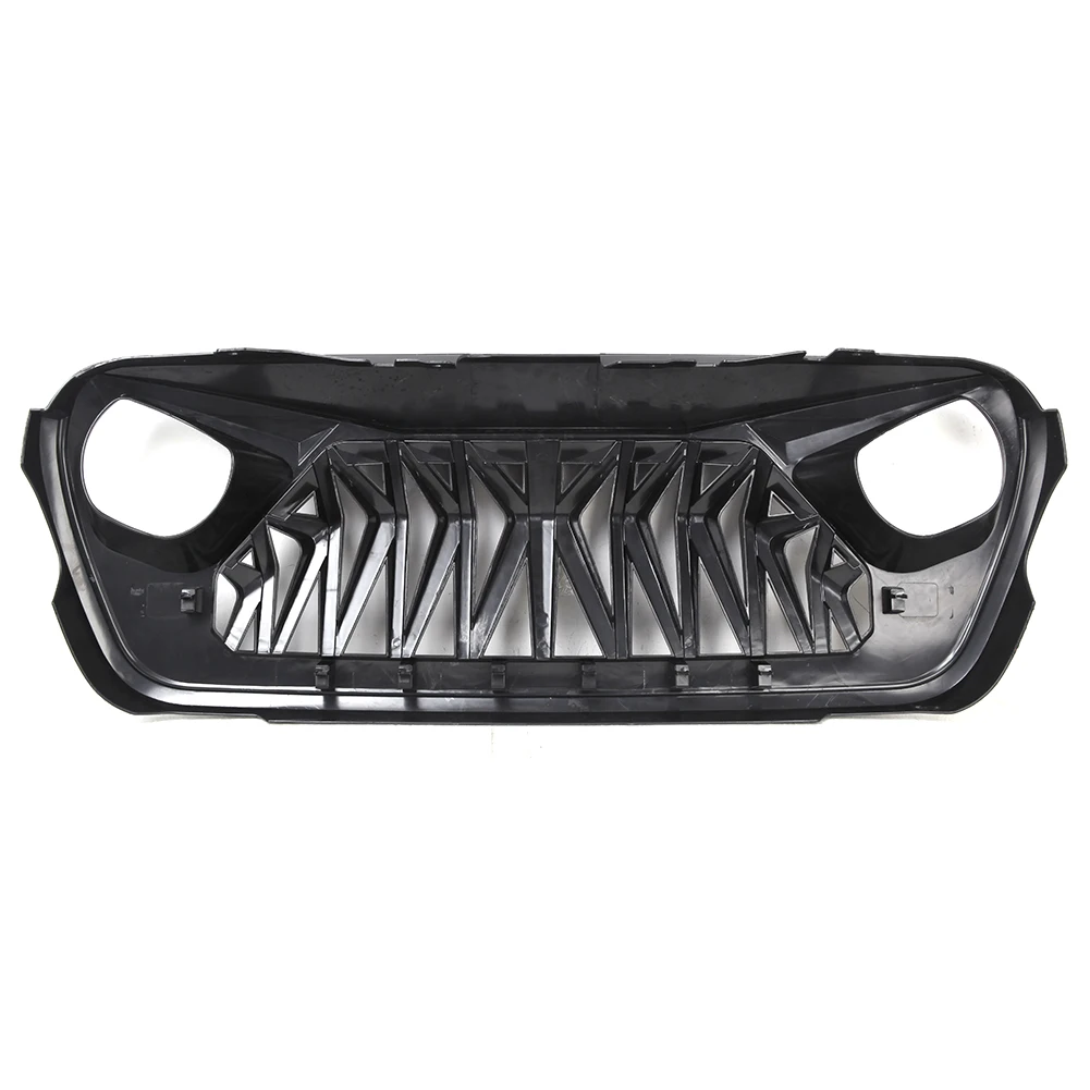 Передняя решетка радиатора автомобиля сетка для Jeep Wrangler JL 2018 2019 2010 глянцевые