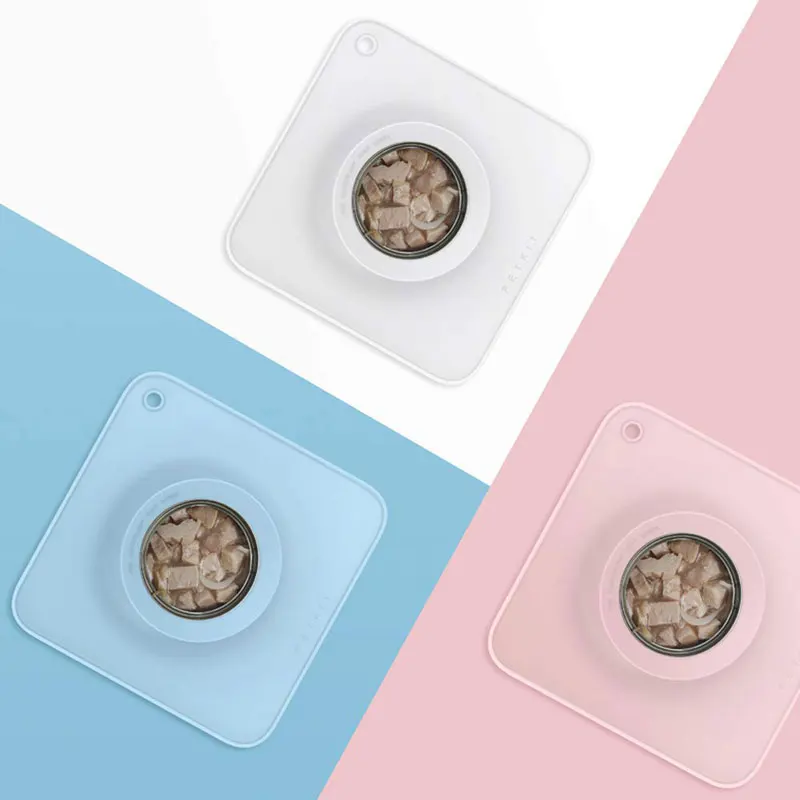 PETKIT силиконовый питомец кошка консервированная миска 15 ° подставка petslow миски для еды с тарелкой Скатерть Коврик для кошек