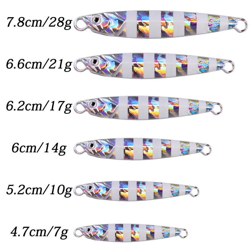 7g 10g 14g 21g 28g 40g Metal Cast Jig Spoon Shore Casting Jigging Fish Sea Bass Fishing Lure Artificial Bait Winter Tackle |