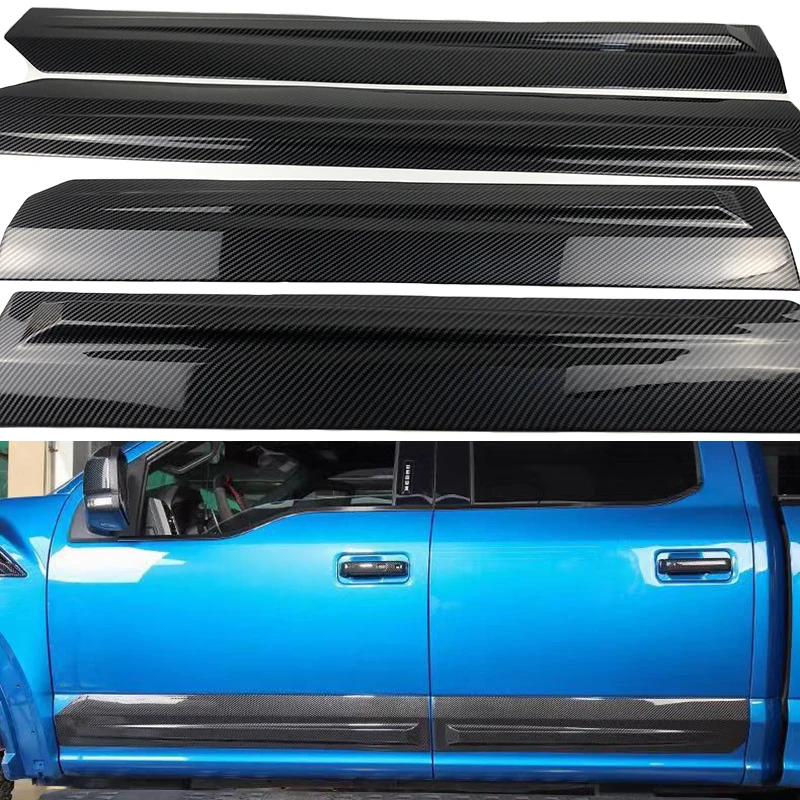 

Аксессуары для ford f150 2017-2020, 4 набора, АБС-хромированный пластиковый боковой молдинг, крышка, отделка, наборы дверей, кузова, автомобильные аксессуары