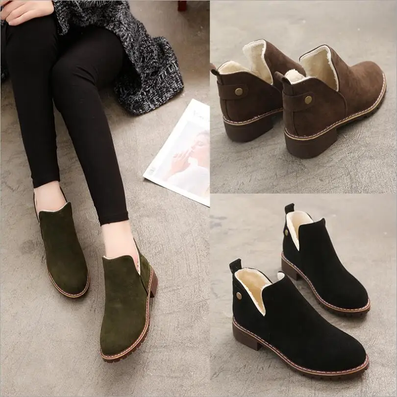 JX604/женские ботильоны зимняя женская дизайнерская обувь на снежную погоду