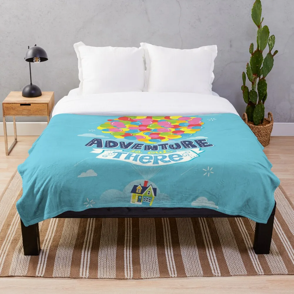 

Adventure is out there Throw Blanket Plush Throw Fleece Blanket Throw for Boys BedSpread Sofa Bedroon Décor