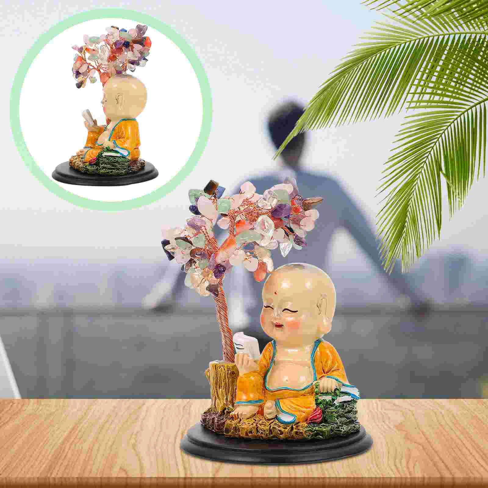 

1pc Statue Desktop Ornament Ornament Maitreya Adornment