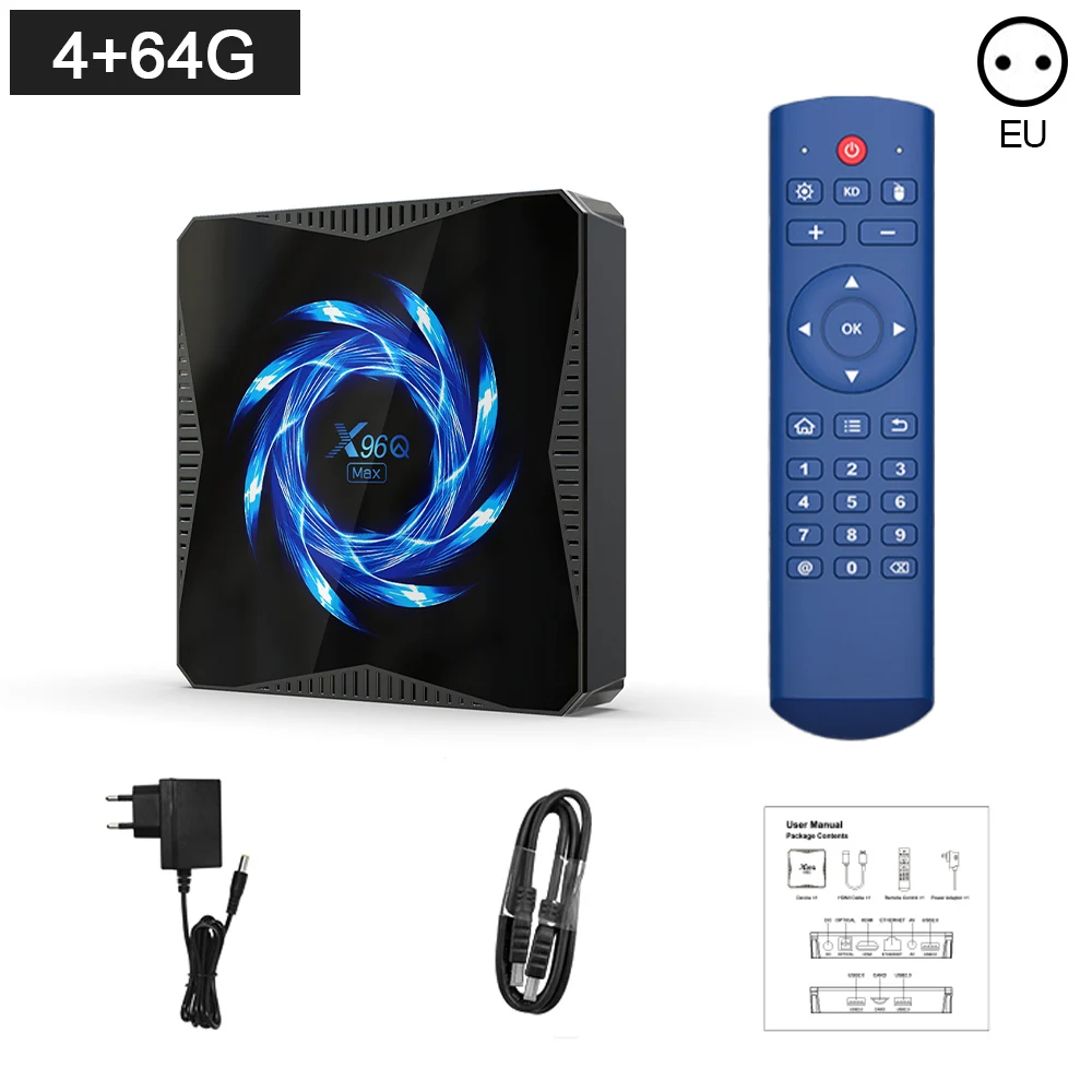 

TV Box Android 10.0 H616 Quad Core ARM Cortex A53 2.4G/5G Dual-Band WiFi+Bluetooth 5.0 Smart TV Set Top Box