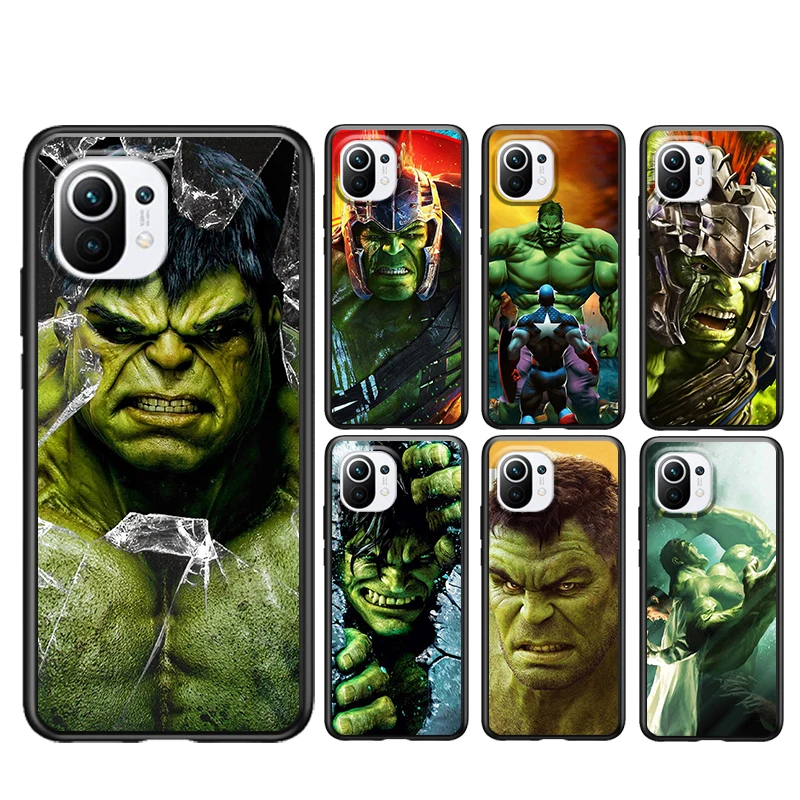 

Hulk marvel hero for Xiaomi Mi 11 10 Ultra 11T 10T Note10 Pro Lite 11i 10i 10S 5G Soft Black Phone Case Cover Shell