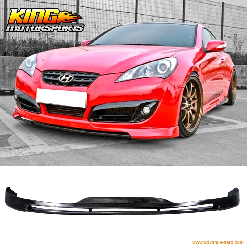 Подходит для 10 12 Hyundai Genesis 2Dr Coupe передний бампер спойлер Уретановый Глобальный