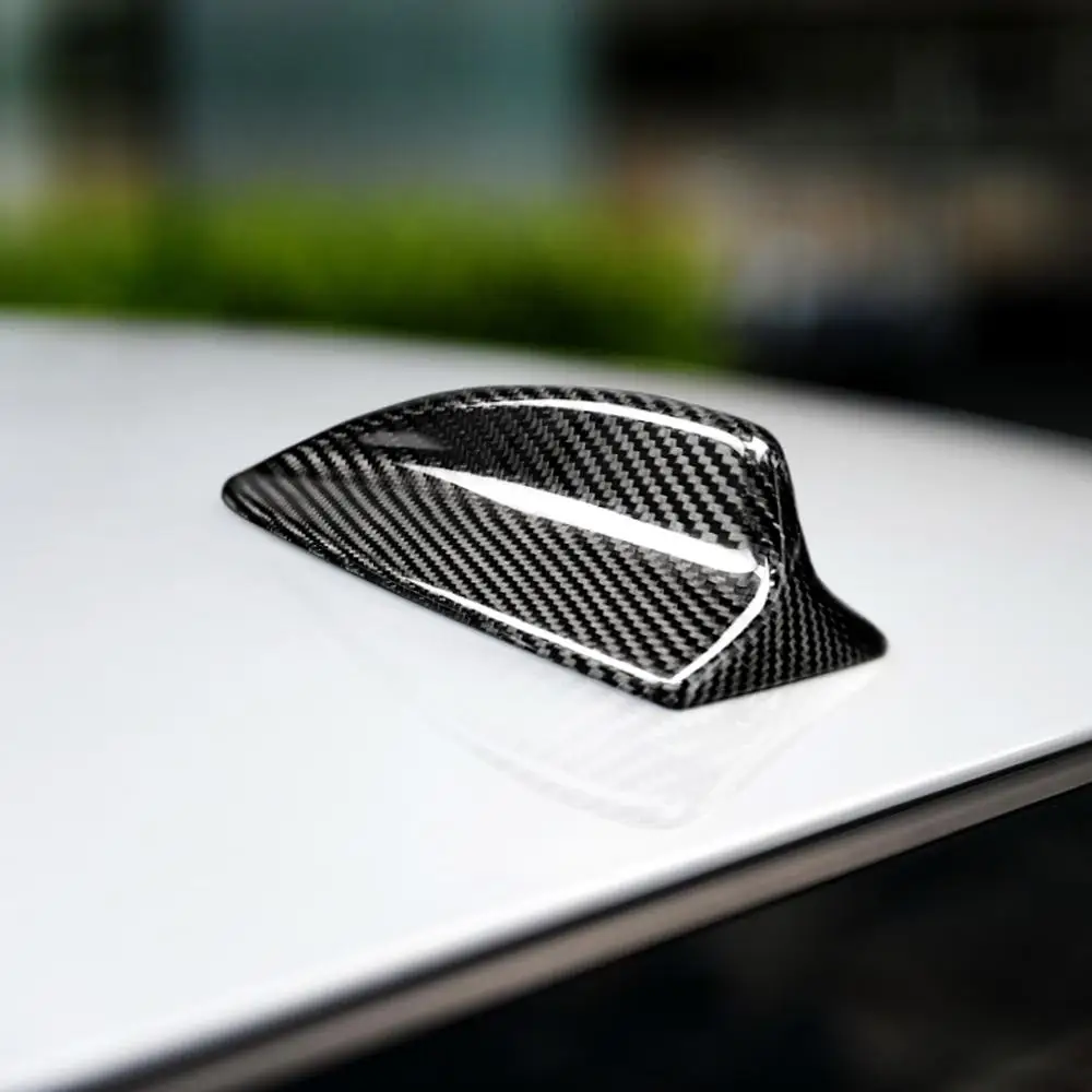 Car Carbon Fiber Antenna Shark Fin Cover Trim Auto Roof Decorative For BMW E46 E90 E92 M3 Accessories | Автомобили и мотоциклы
