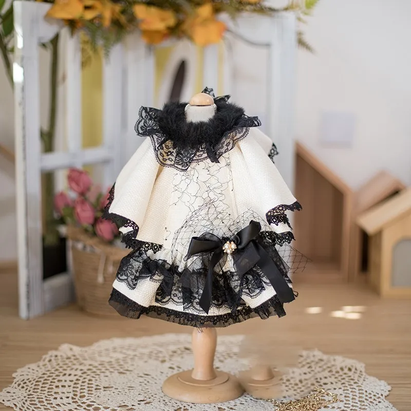 

Одежда для собак ручной работы, пальто для домашних животных, платье, куртка, Дебютант, женский милый накидка В чайном стиле, теплый зимний п...