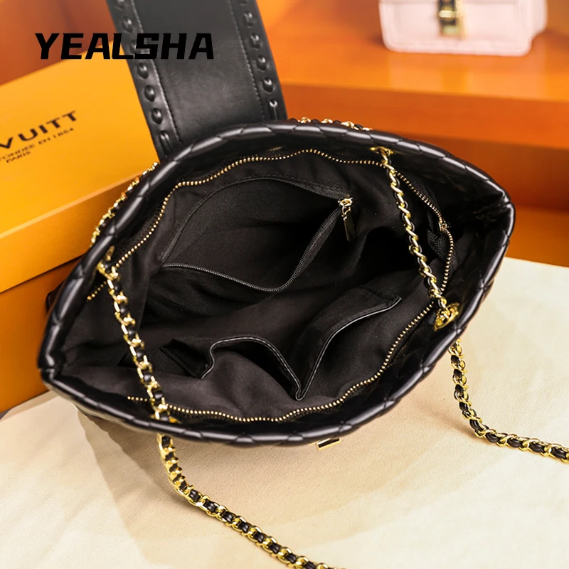 

Fashion Lattice Luxury Designer Chains Crossbody Bags Women Shoulder Bags Soft Women Messenger Bags Totes