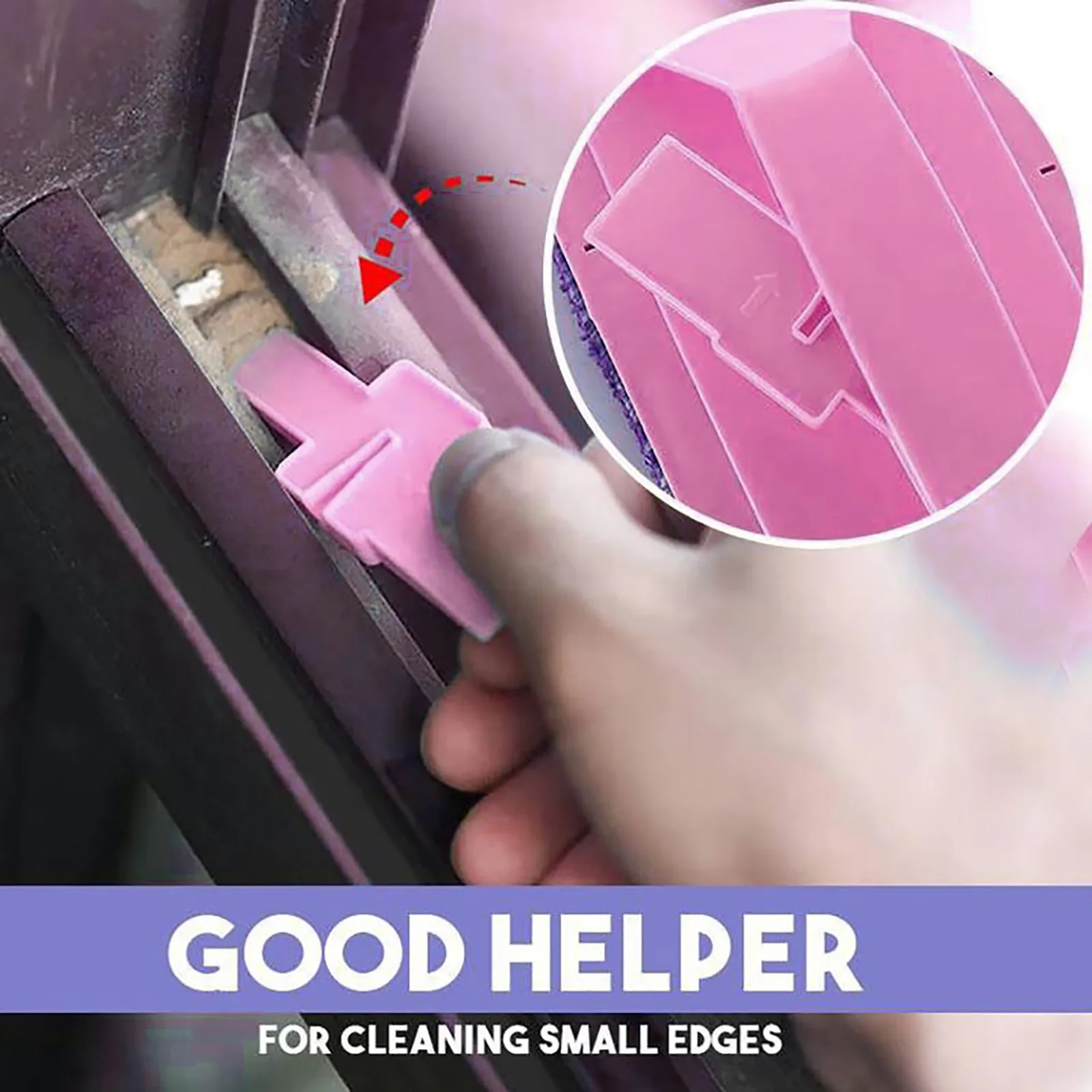 2021 полезные Функция Творческий паз щетка для очистки стекла чистящей тканью с