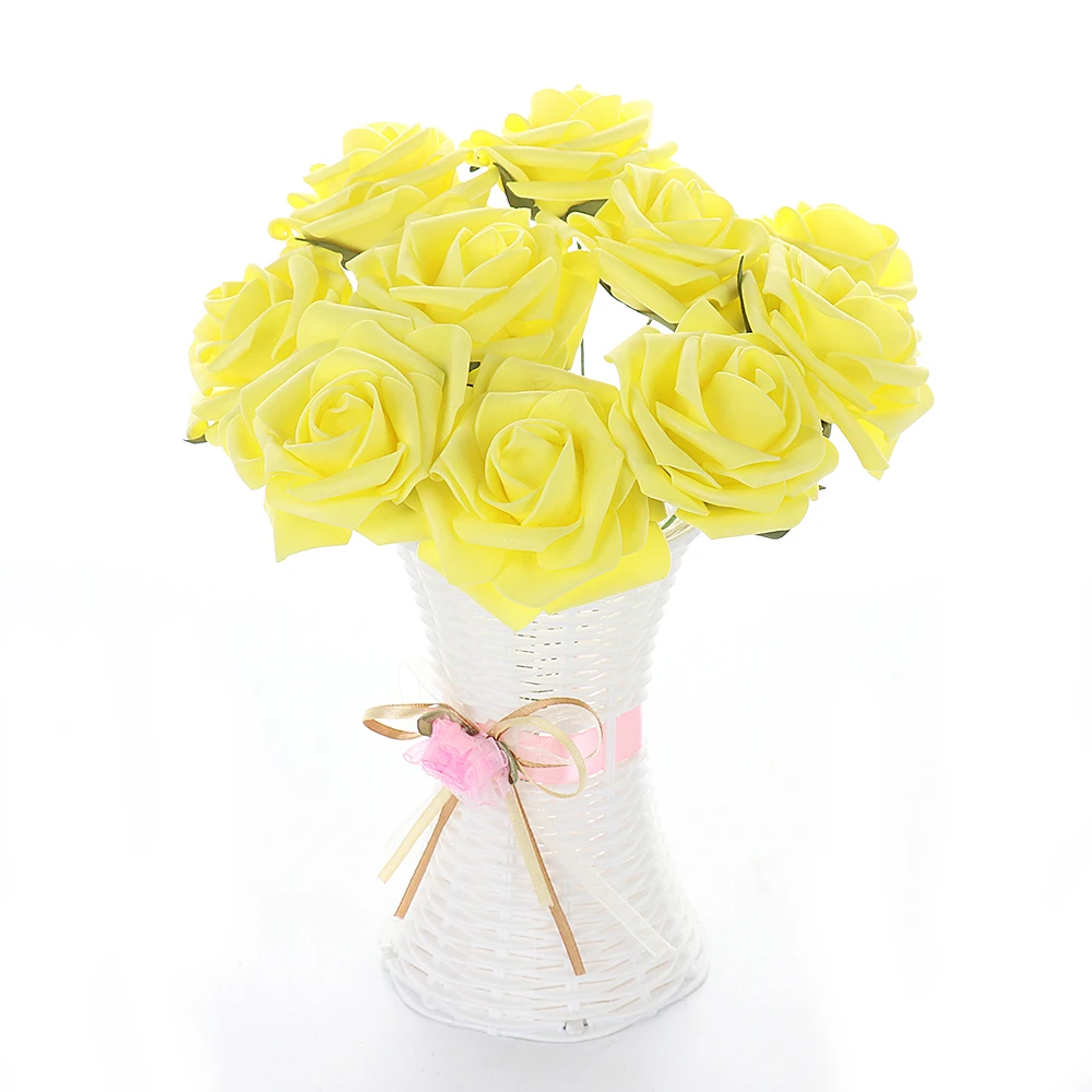 10 головок Шелковый цветочный шар центральный мятный декоративный висячий цветок