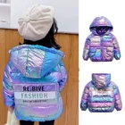 Новинка Зима 2021, детская легкая пуховая куртка для мальчиков и девочек, белый утиный пух для девочек, цветная детская верхняя одежда