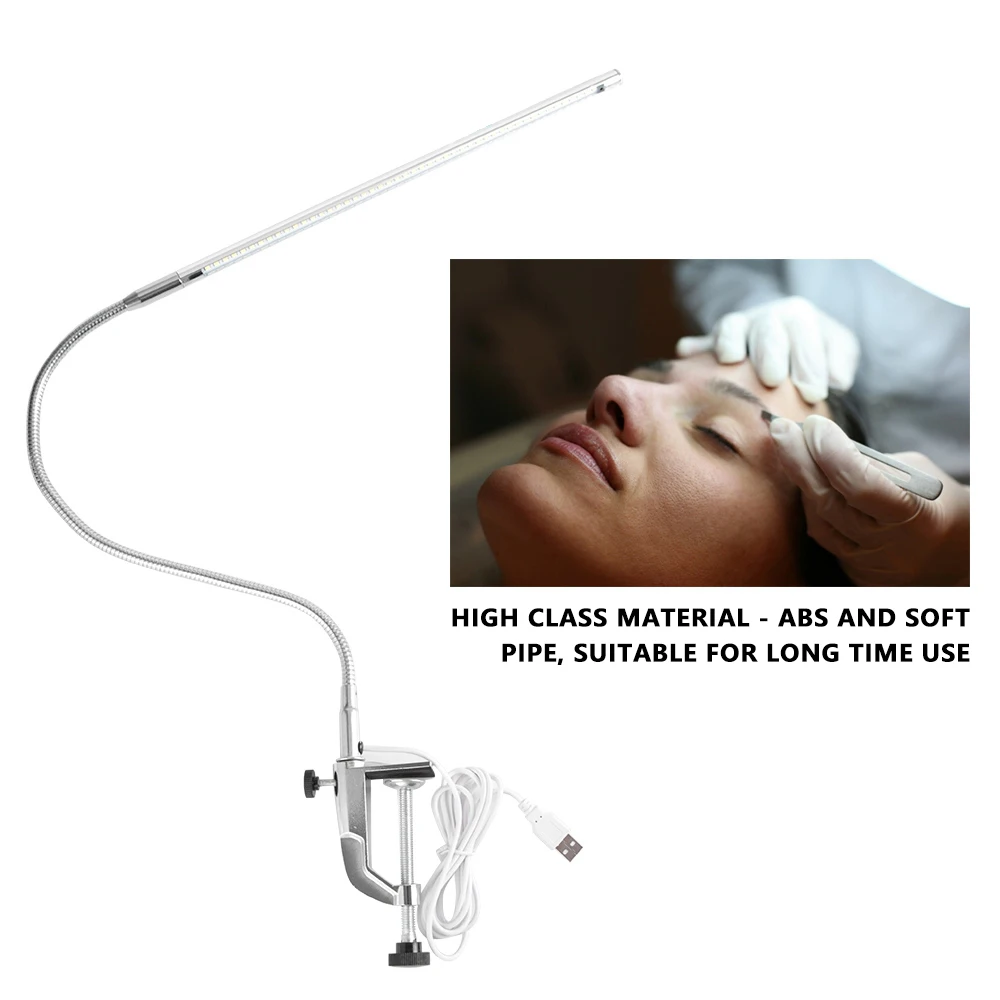 Светодиодная настольная с зажимом лампа вращающийся светильник для чтения