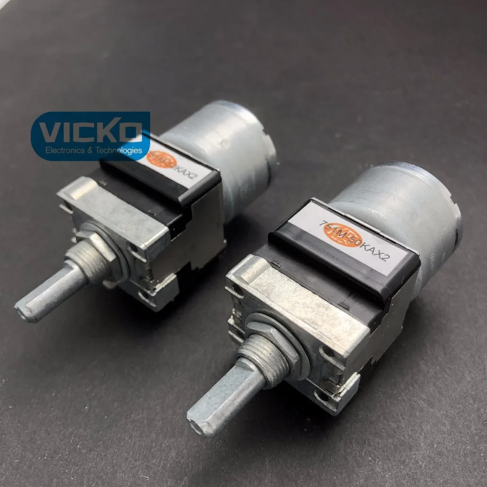 

[VK] Japan ALPS RK16812MG04YA double motor potentiometer A50K handle length 20MMF A50KX2 switch