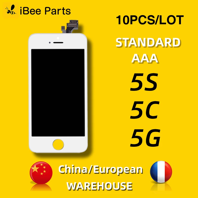 IBee запчасти 10 шт. класс AAA ЖК дисплей для iPhone 5 5C 5S SE LCD сенсорный экран с цифровым