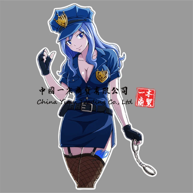 

POLICE PinUp Girl Stickers Policewoman Cosplay Mancave ART Decals Police Officer Sexy Pin Up Cop