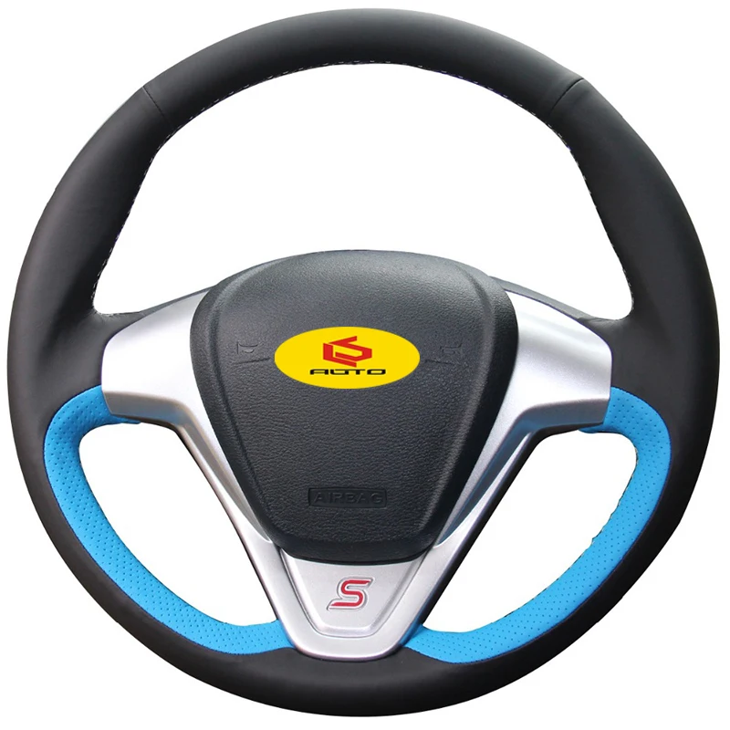 Оплетка на руль чехол для Ford Fiesta 2008 2017 Ecosport 2014 кожаный руль|Чехлы руль| |