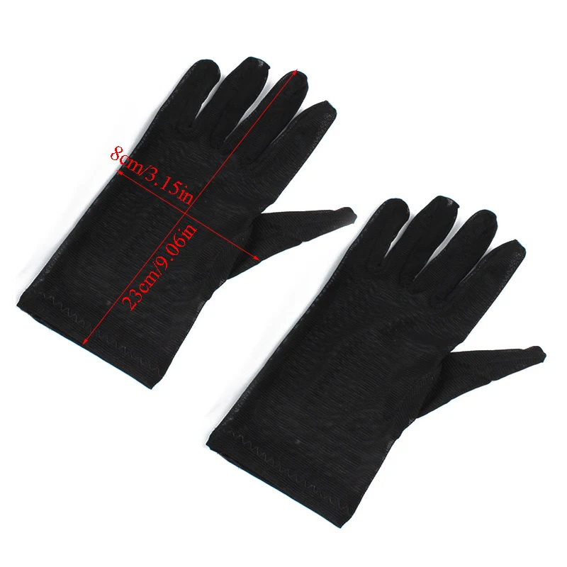 Сексуальные кружевные белые женские перчатки сетчатые ультратонкие Вечерние