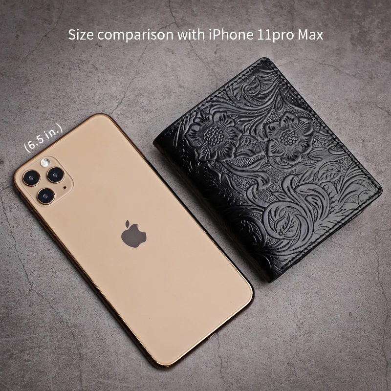 Handmade Genuine Leather Card Wallet Portable Cowhide Credit Card Slot Pouch Driver License Holder Coin Purse For Men, Women