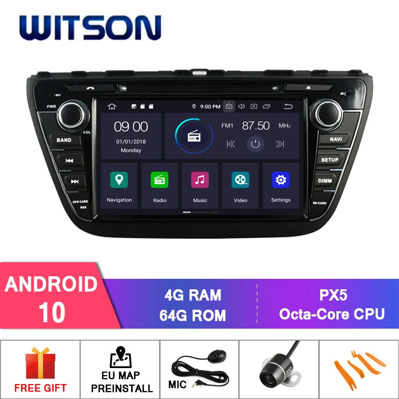 WITSON Android 10 0 IPS HD экран для SUZUKI 2014 Cross CAR DVD Радио GPS 4 Гб ОЗУ 64 FLASH 8 Octa Core стерео DVR/WIFI DSP