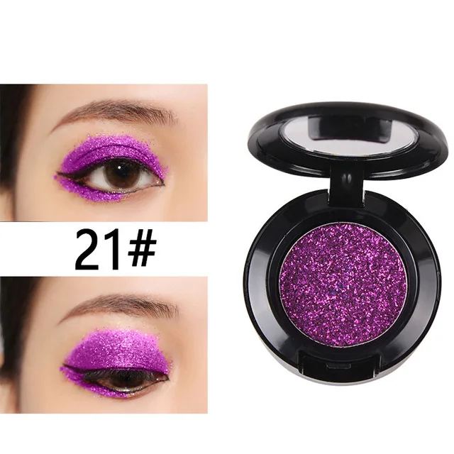 Miss Rose Diamond Glitter Eyeshadow 16 Colors Single Palette Illuminator Makeup Shimmer Metal Eye Shadow Shine Pigment Cosmetics